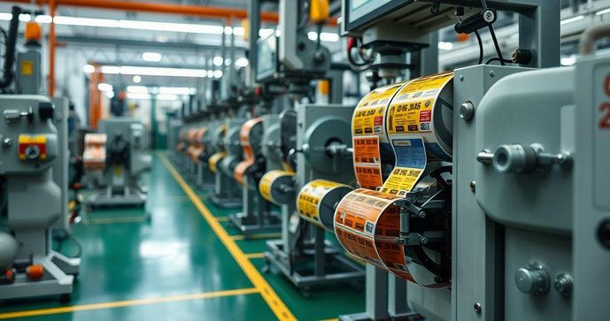 Fábrica de etiquetas adesivas: personalização e produção em escala